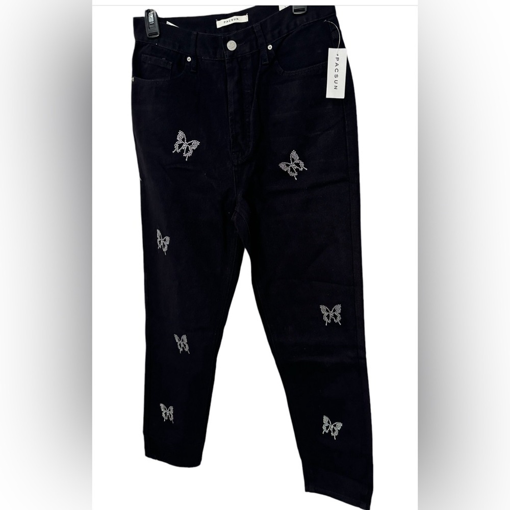 PacSun Butterfly Ultra High Waisted Slim Fit Jeans Size 28 - Picture 4 of 16